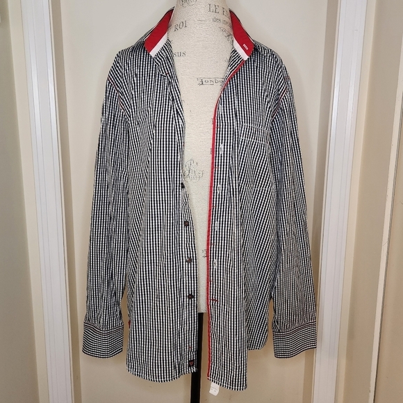Haupt Germany gingham buttondown shirt - Picture 5 of 12